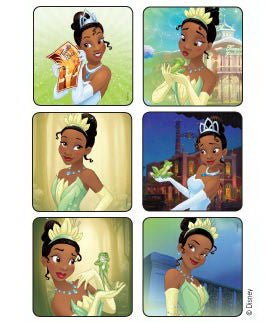 Sticker Kids Love Stickers® 75 per Pack Princess and The Frog - Tiana Disney 2-1/2 X 2-1/2 Inch