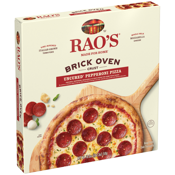 Uncured Pepperoni Pizza Frozen Pizza, 18.3 oz - Left angle Image