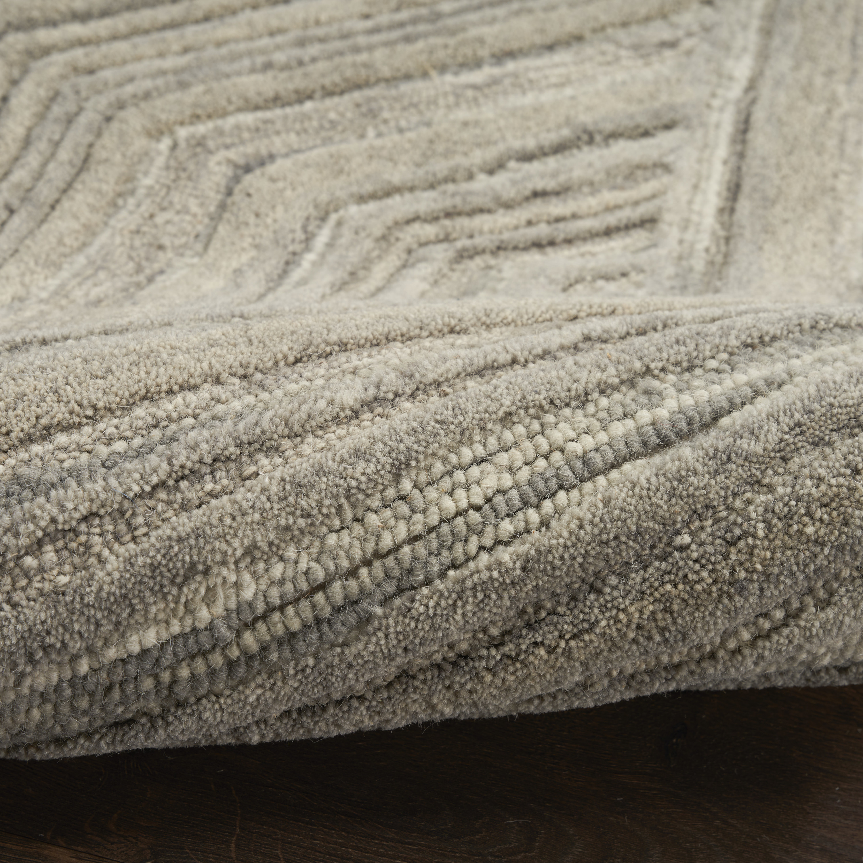 Nourison Graceful 2'3" x 7'6" Grey Modern Indoor Rug
