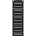 Teacher Created Resources&reg; File Storage Pocket Chart, 10 Pockets, Black, 14" x 58" TCR20841
