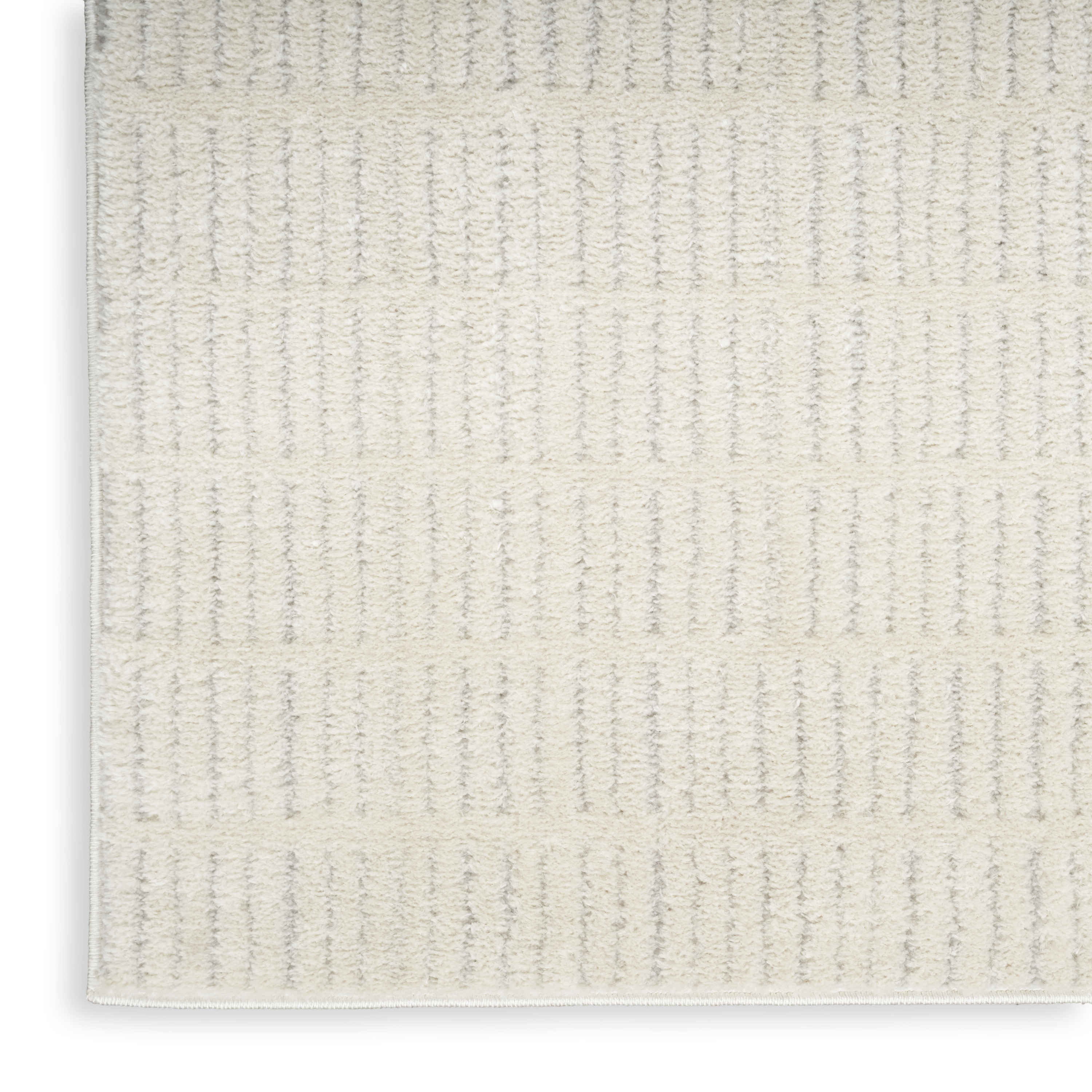Nourison Modern Comfort 6'7" x 9' Ivory Grey Scandinavian Indoor Rug