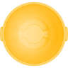 Carlisle, Bronco, 32 gal, Polyethylene, Yellow, Round, Receptacle