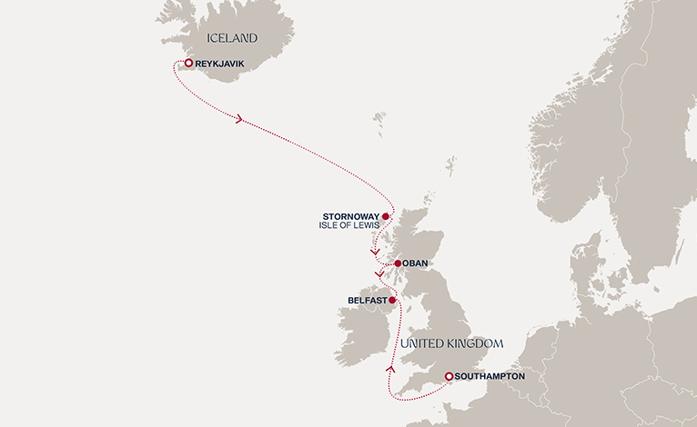 Itinerary map