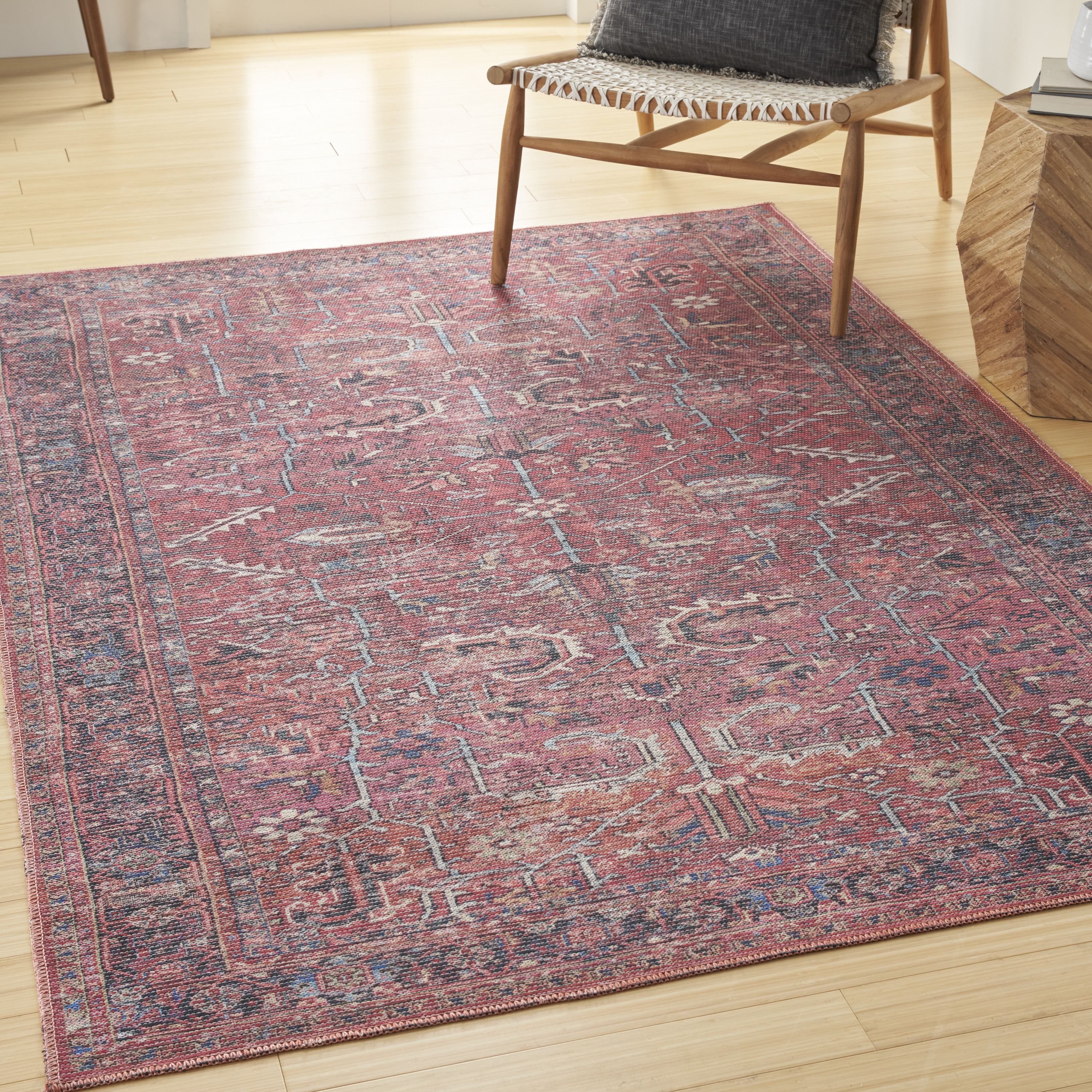 Nourison New Concept Washables 4' x 6' Brick Vintage Indoor Rug