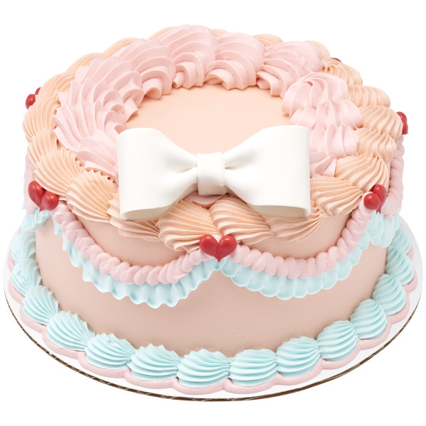 White - Red 3 Free Gum Paste Bows