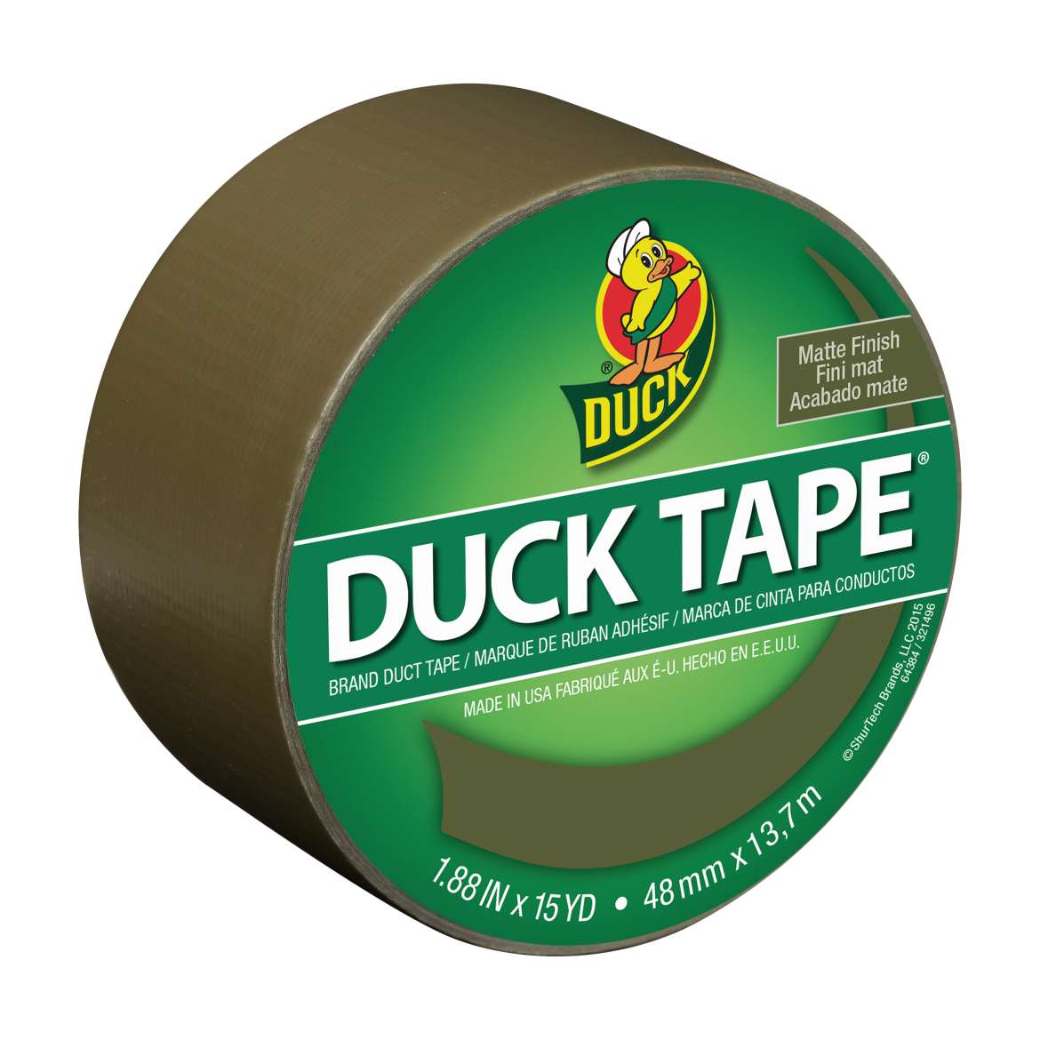 Color Duck Tape® Brand Duct Tape - Olive, 1.88 in. x 15 yd. Image