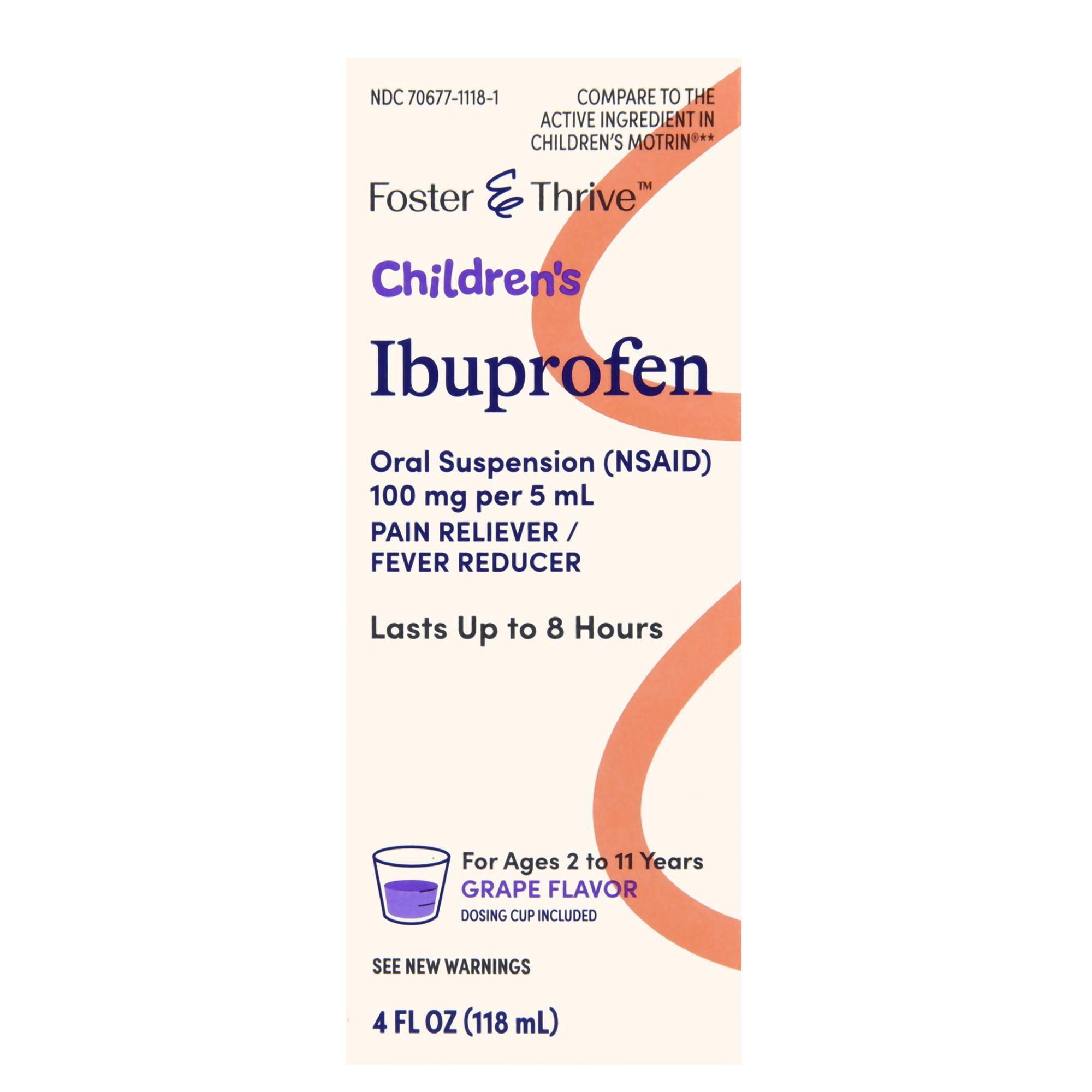 Foster & Thrive™ Children's Ibuprofen Oral Suspension Grape