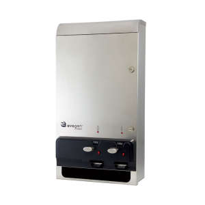Hospeco, EvoGen, EV-1 Dual Pad/Tampon Dispenser, Free Operation, Stainless Steel