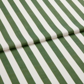 Portofino Stripe Olive Curtains