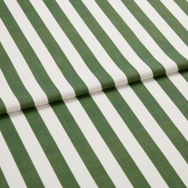 Portofino Stripe Olive Roman blind