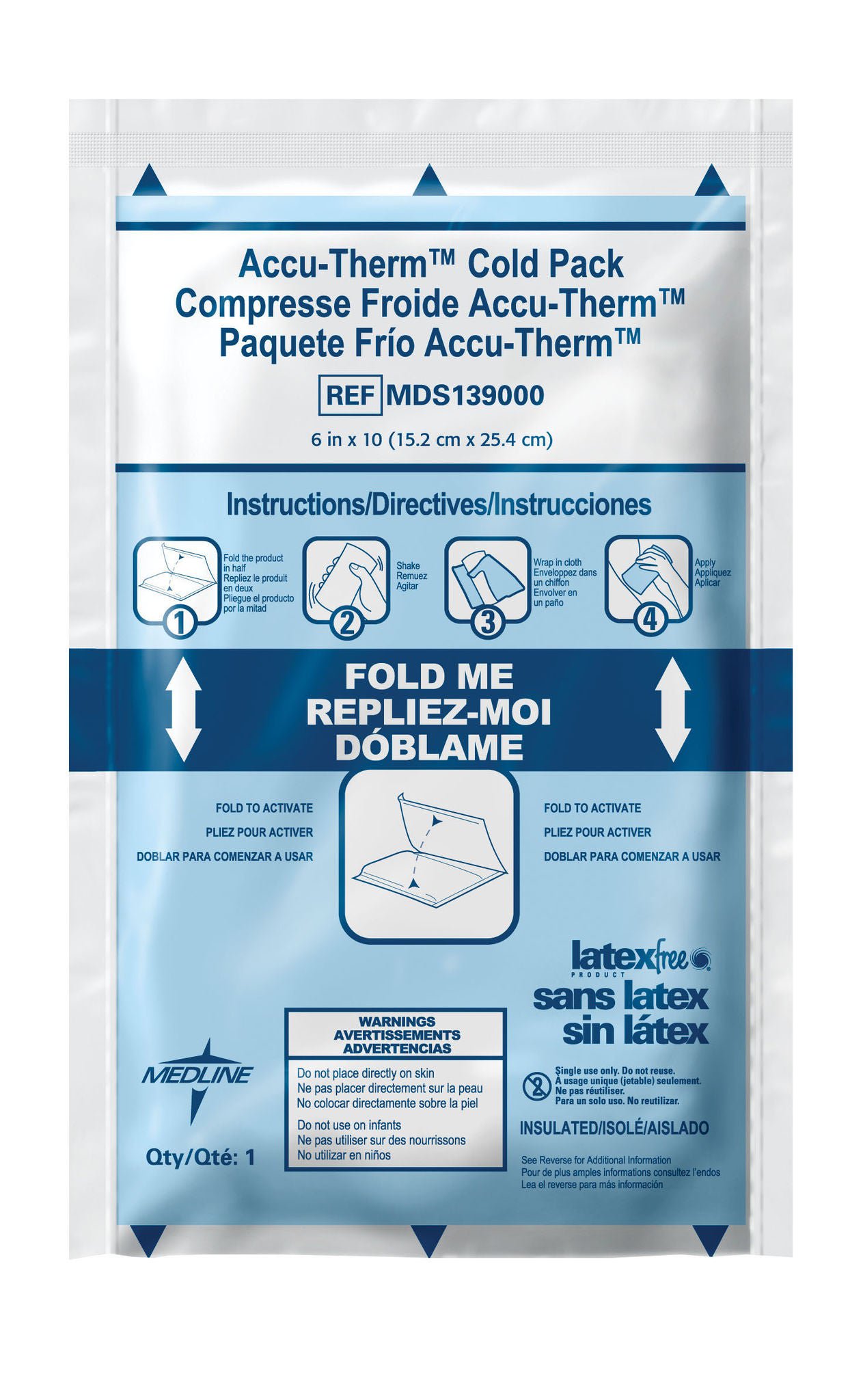Medline COLD PACK, INSTANT 5"X7" (16/CS)