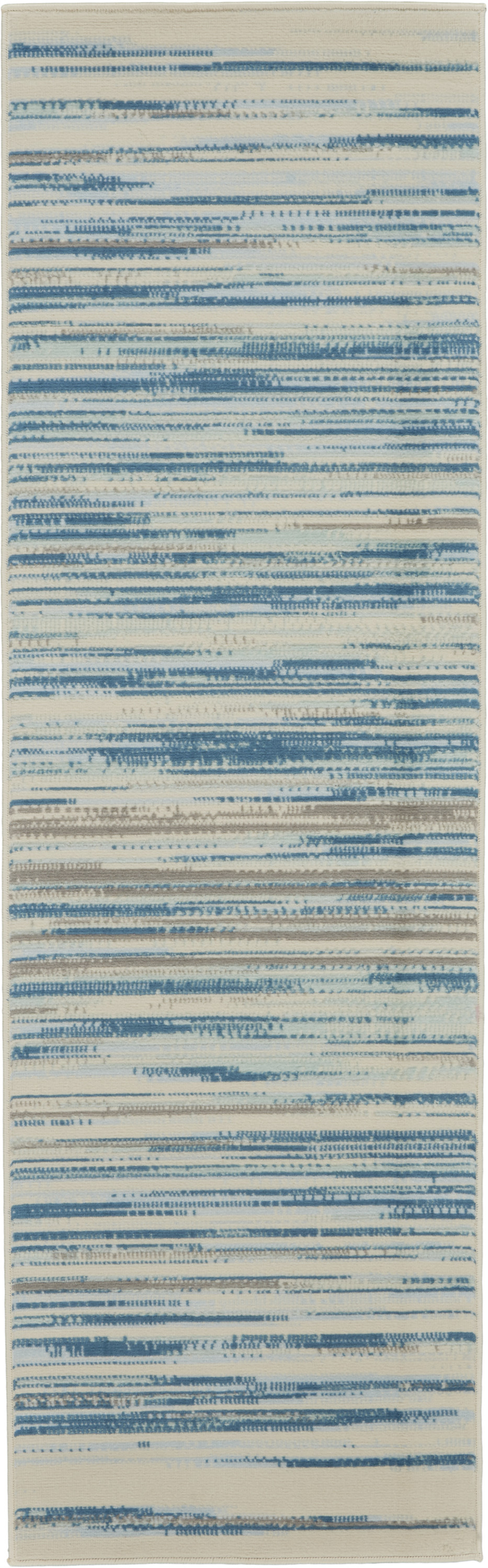 Nourison Jubilant 2'3" x 7'3" Blue Modern Indoor Rug