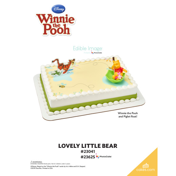 Winnie the Pooh Lovely Little Bear The Magic of Cakes® PhotoCake® Enhanced Background Page
