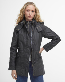 Cannich Waxed Jacket Black-Modern