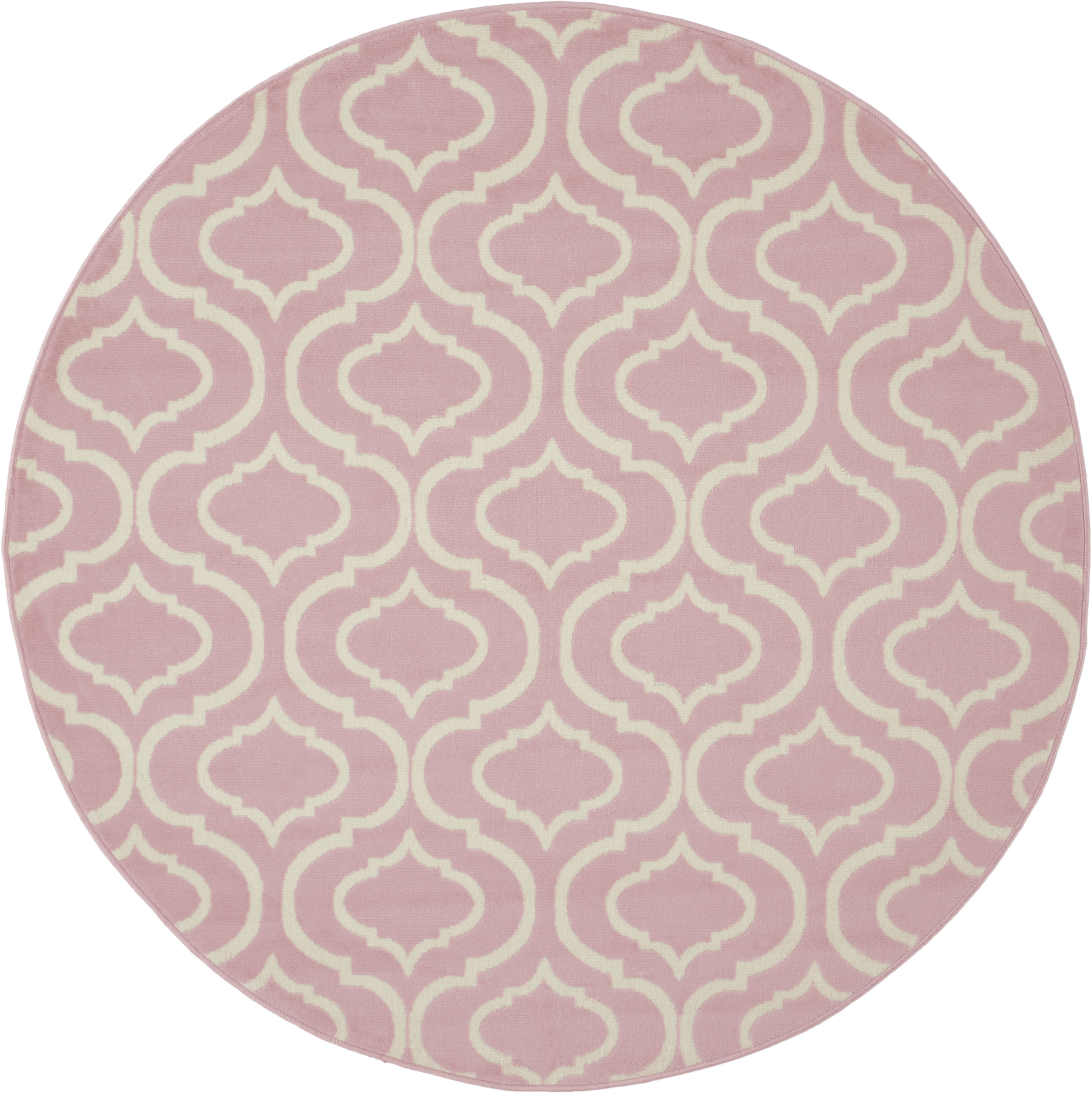 Nourison Jubilant 5'3" x Round Pink Contemporary Indoor Rug