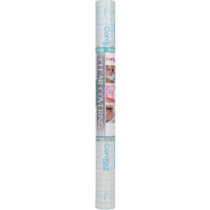 Clear Cover&trade; Adhesive Covering, Clear, 18" x 16 ft, Glossy