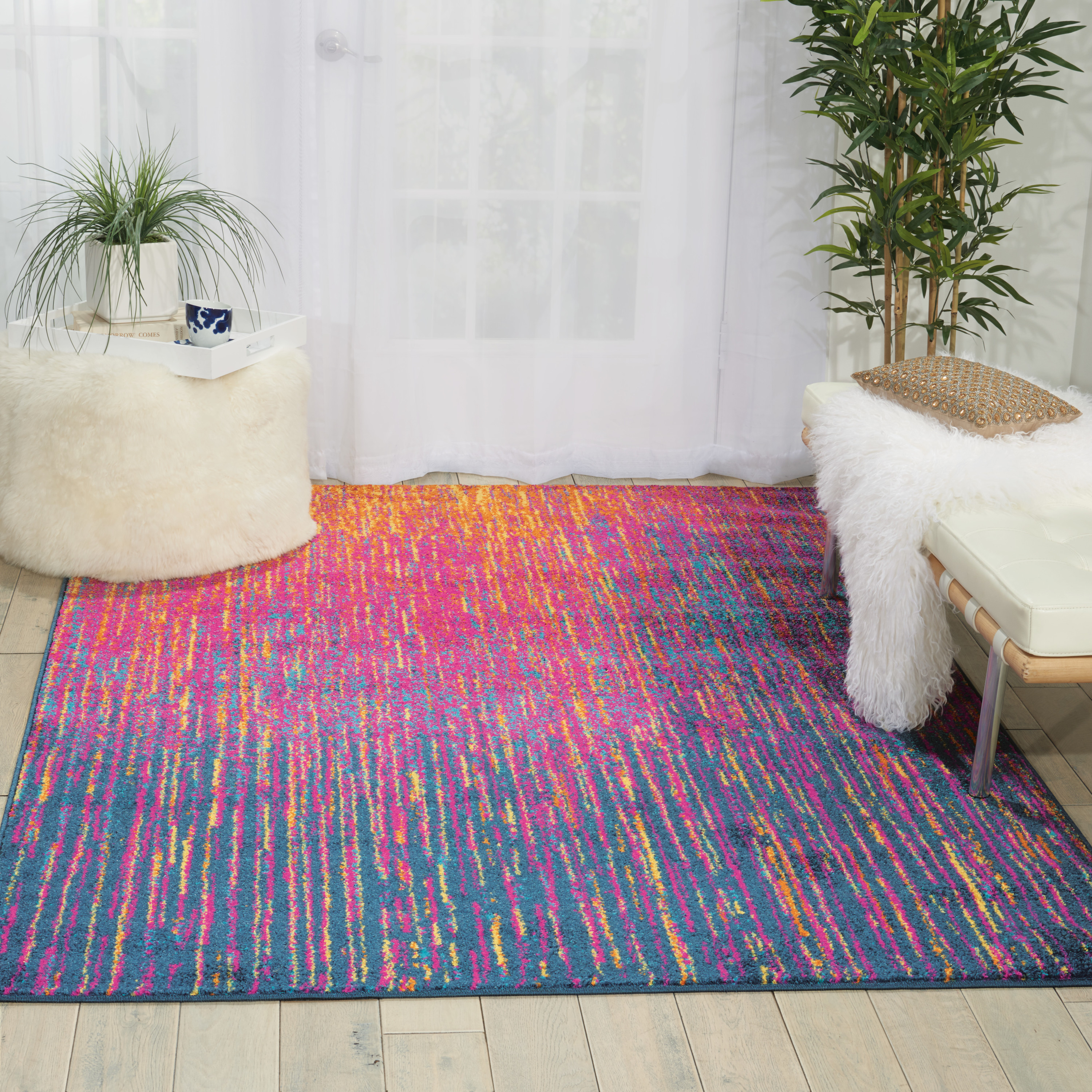 Nourison Passion 3'9" x 5'9" Multicolor Modern Indoor Rug