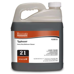Hillyard, Arsenal® Typhoon® Non-Acid Restroom Cleaner, Arsenal® One Dispenser 2.5 Liter Bottle