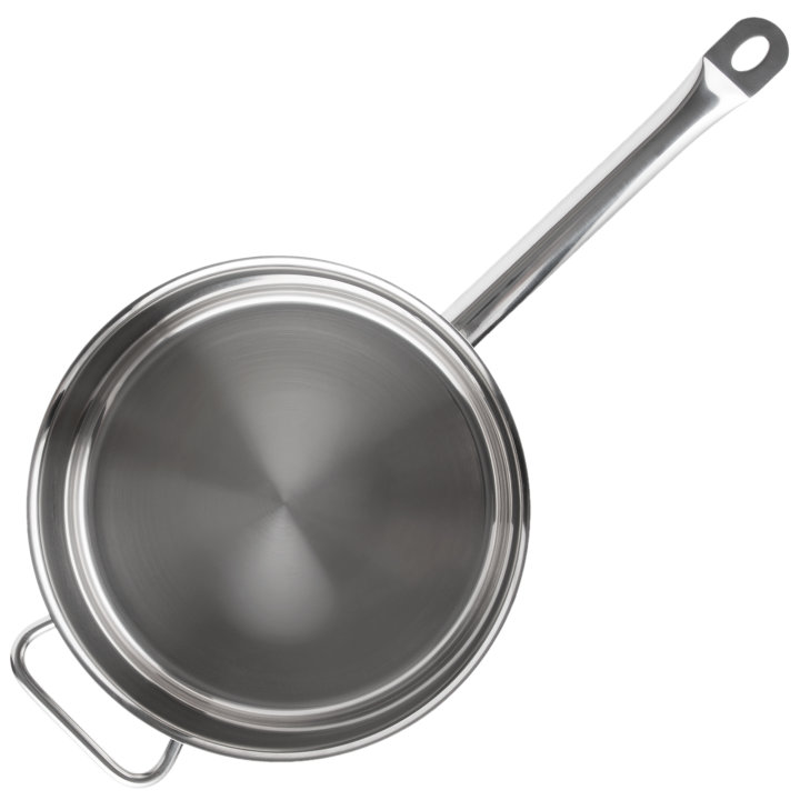 6-quart Intrigue® stainless steel sauté pan in mirror finish