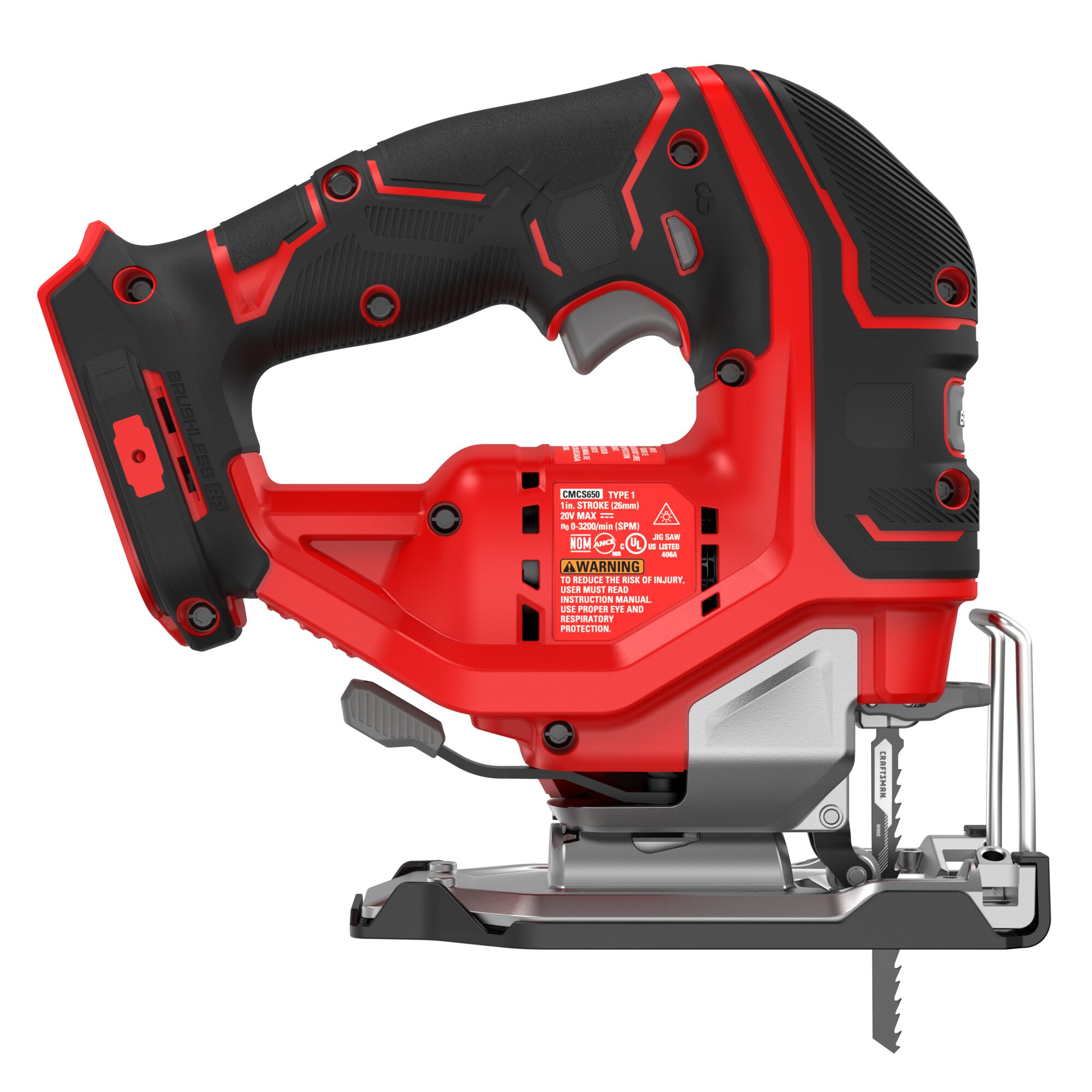 View of CRAFTSMAN Jig Saw on white background