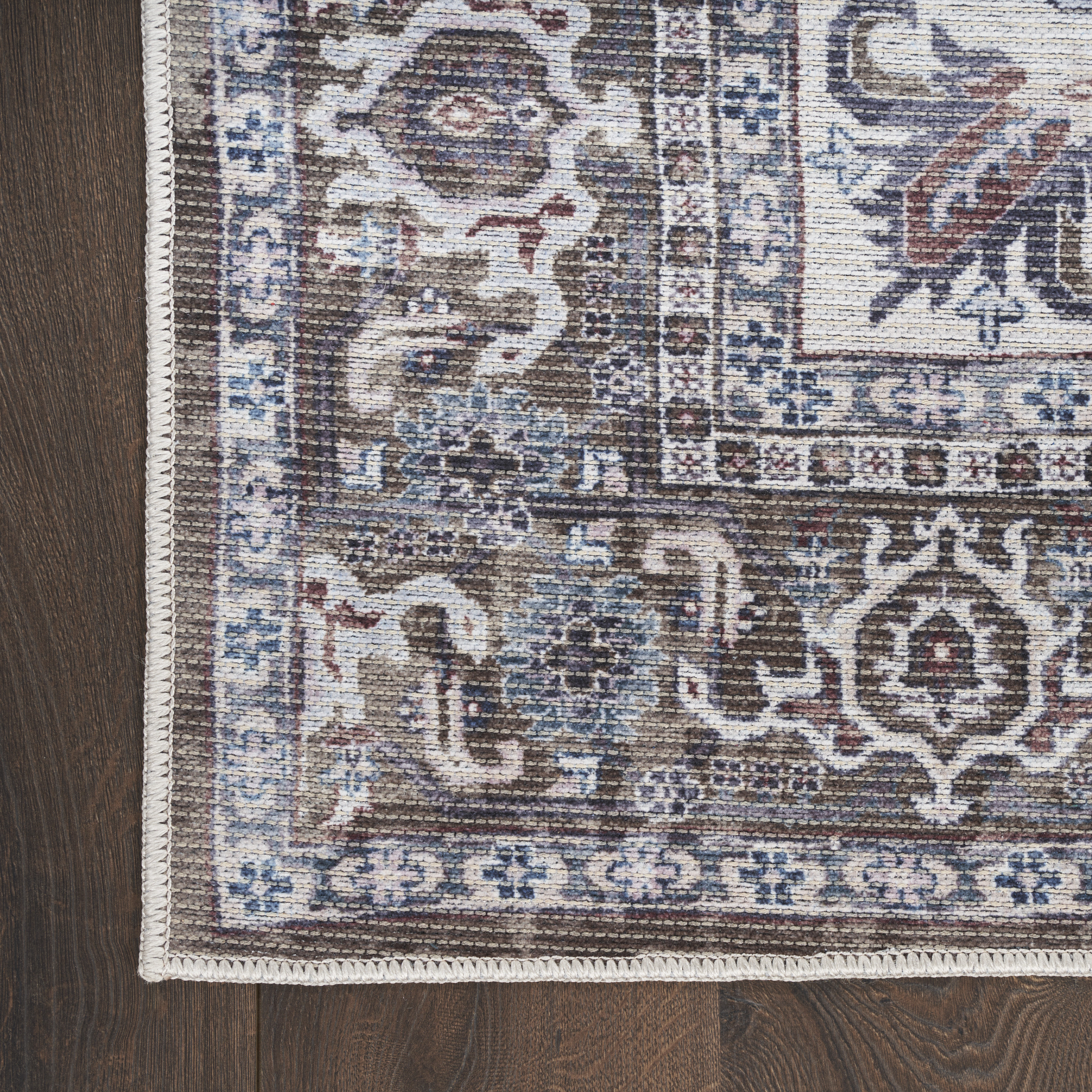 Nourison New Concept Washables 9'2" x 12' Olive Ivory Vintage Indoor Rug