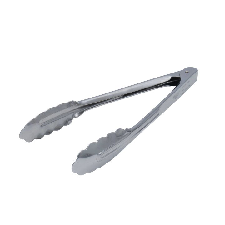 Pinzas festoneadas de acero inoxidable de 24 cm para servicio pesado