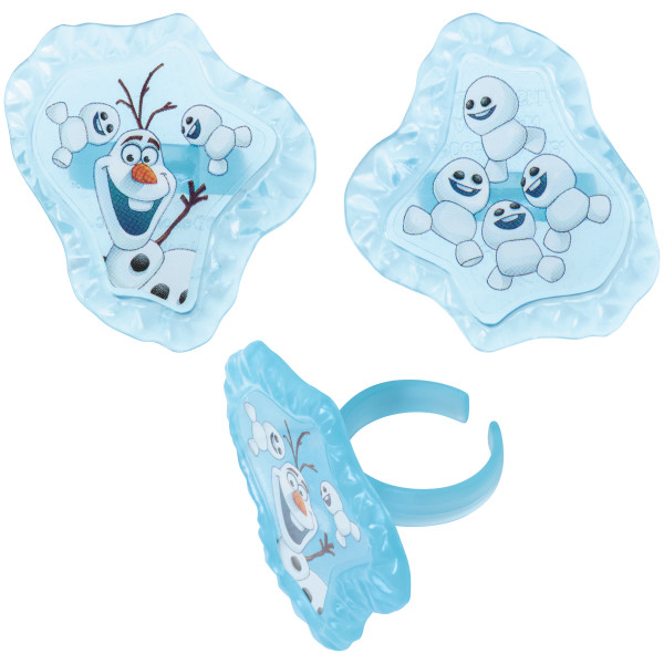 Frozen Fever Blizzard Buddy Olaf Cupcake Rings