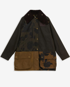 Barbour x ERDEM Beauflower Waxed Jacket Archive Olive/Sand/Ancient Black Floral