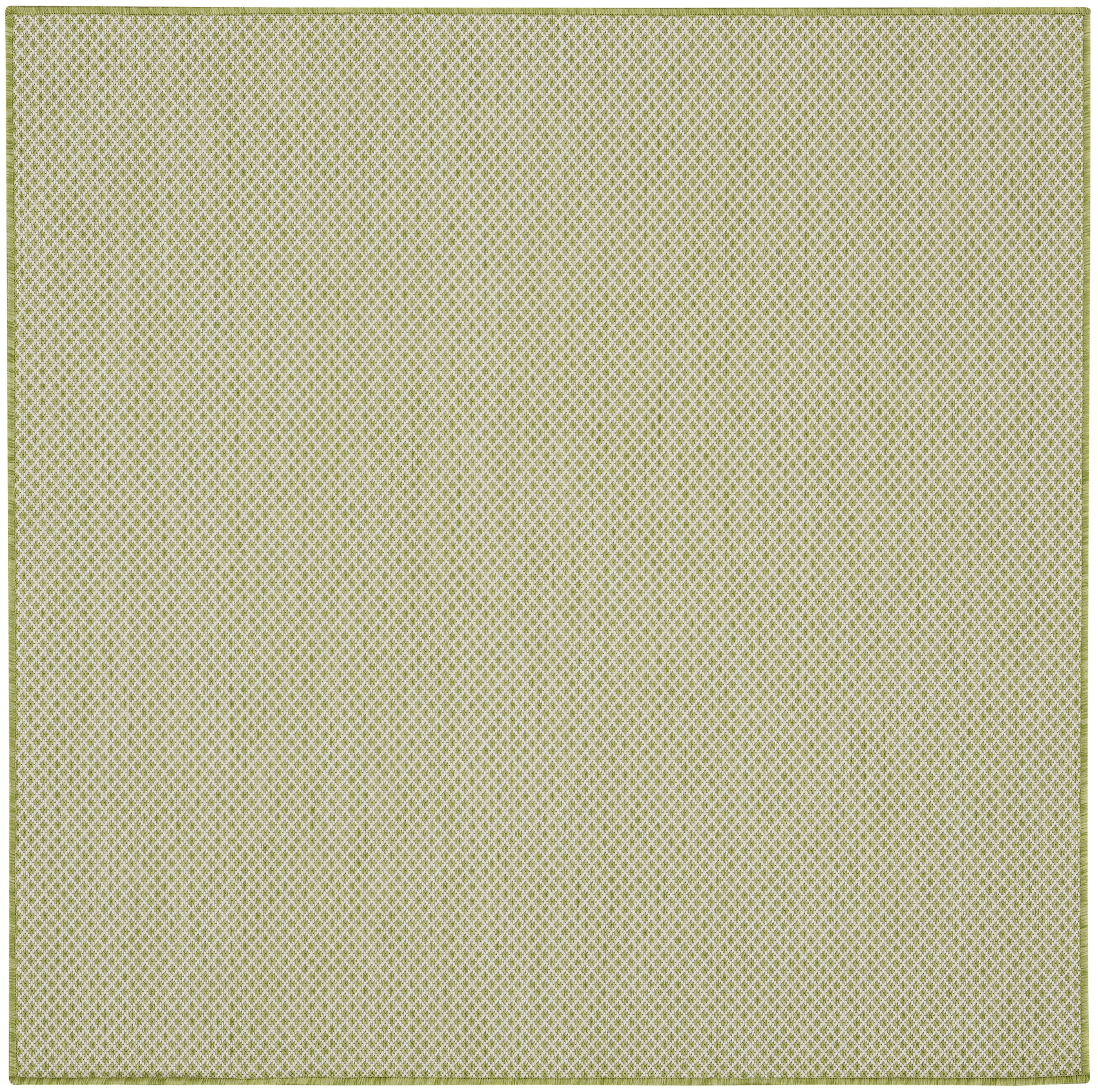 Nourison Courtyard 5' x Square Ivory Green Modern Rug