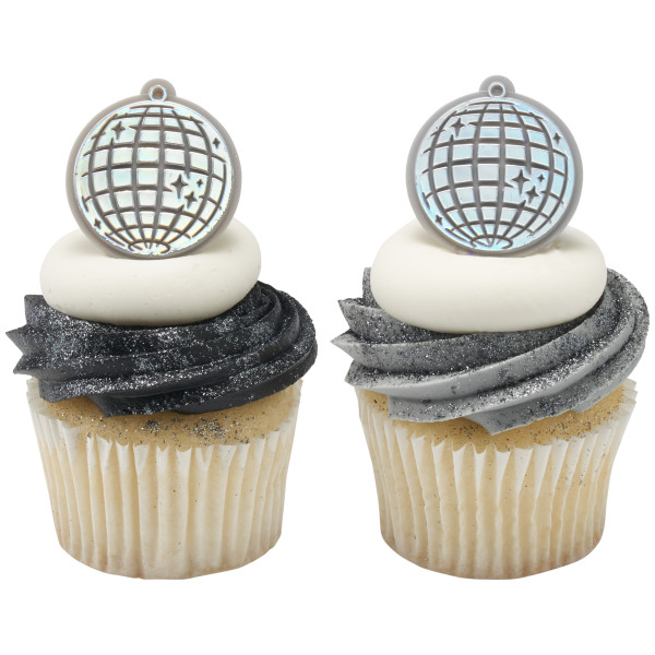 Disco Ball Cupcake Rings