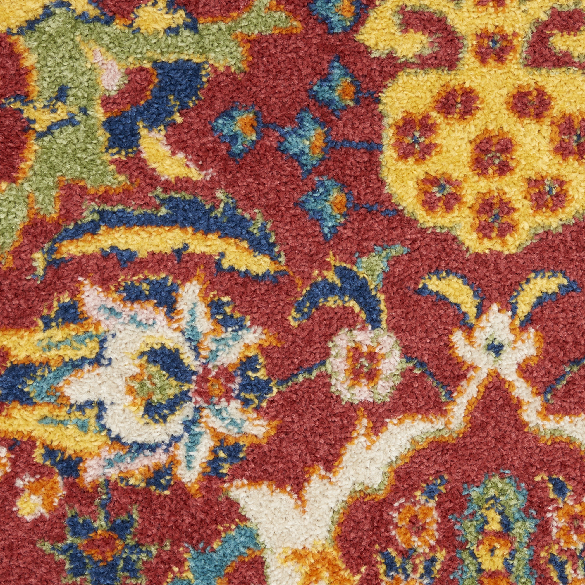 Nourison Allur 7'10" x 9'10" Red Multicolor Bohemian Indoor Rug
