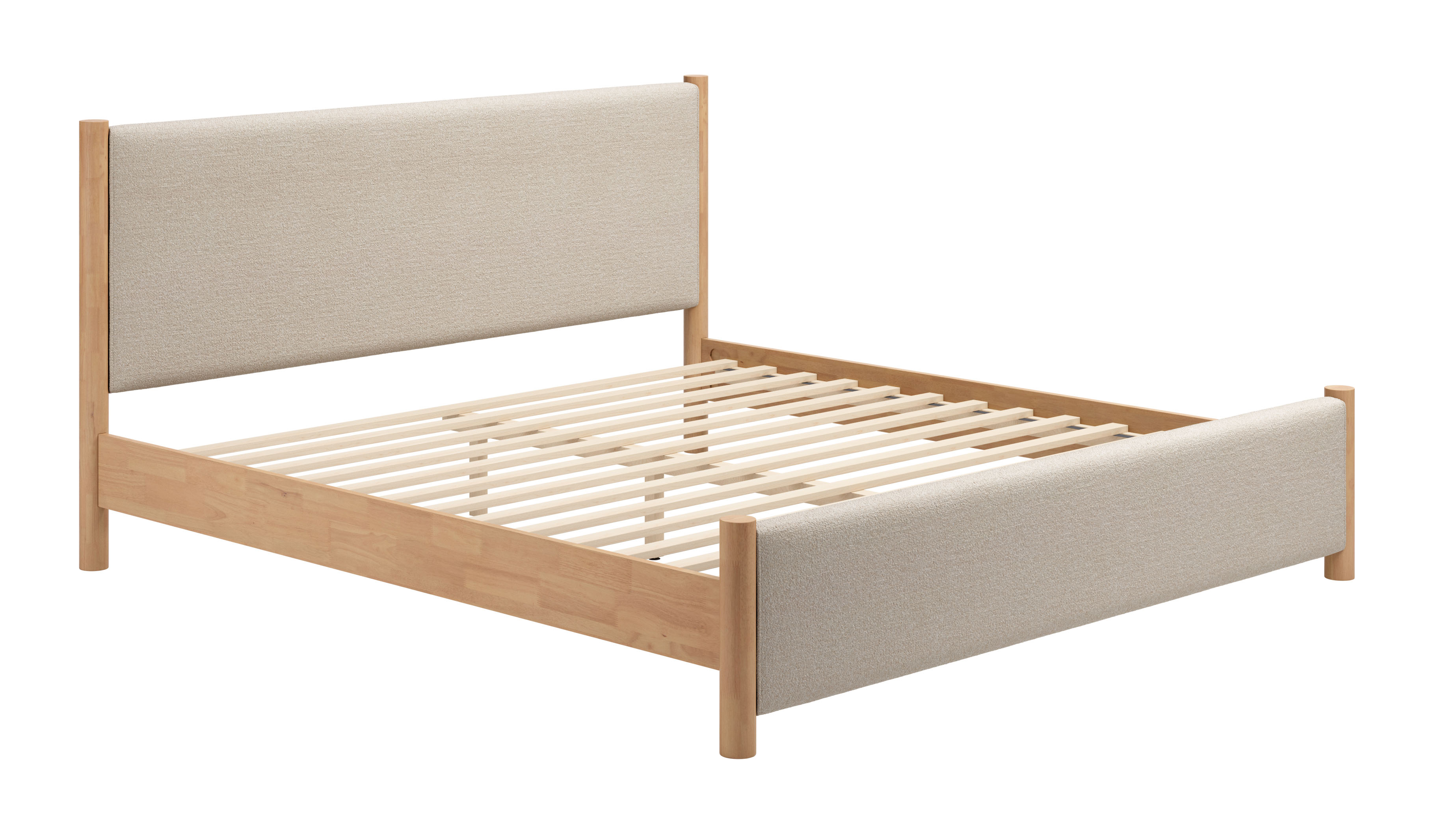 Hadi King Bed Beige & Natural product image