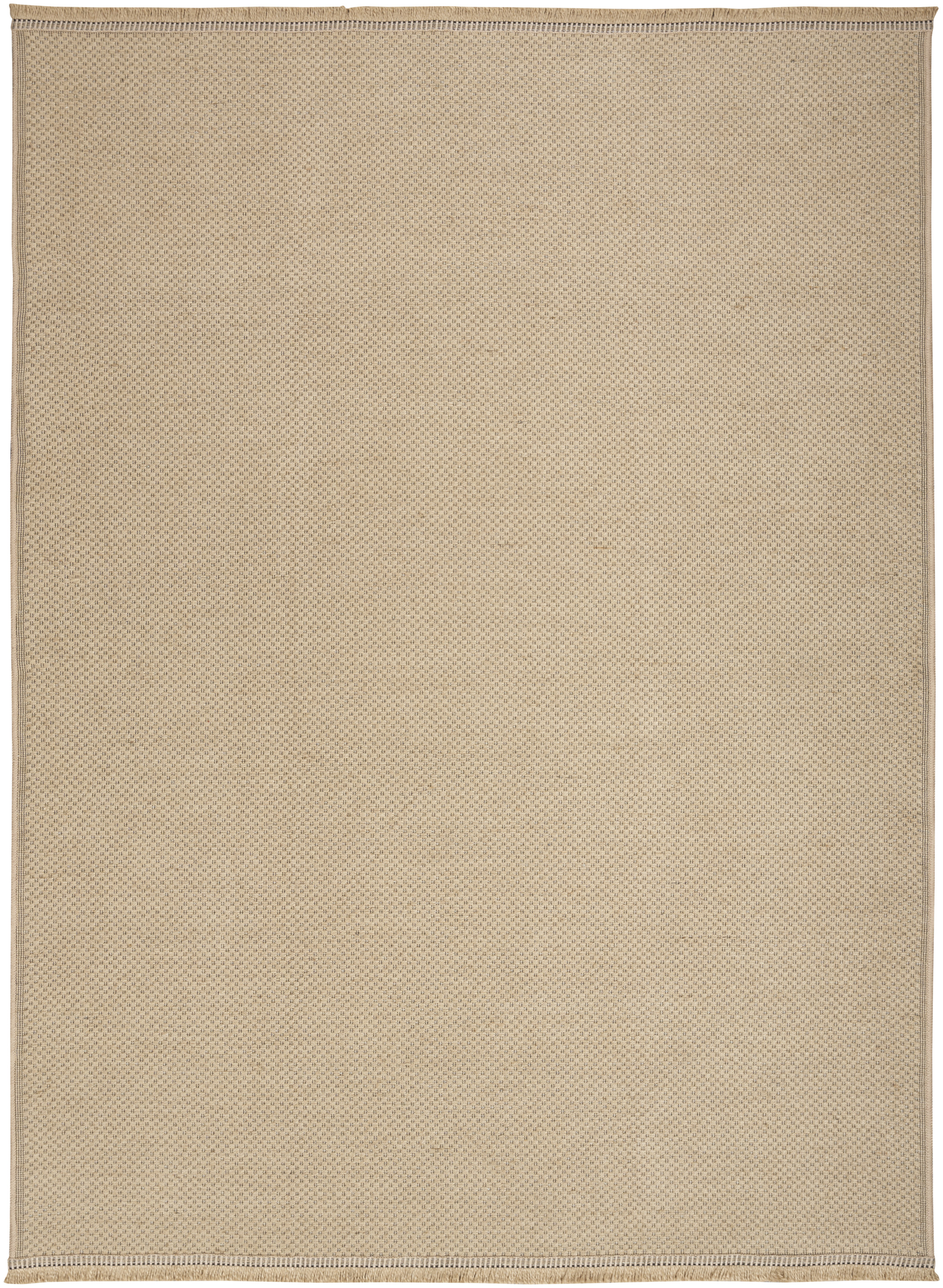 Nourison Washable Jute 5'3" x 7'3" Natural Modern Indoor Rug