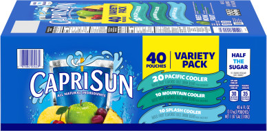 Capri Sun® Cooler Juice Drink Variety Pack, 40 ct Box, 6 fl oz Pouches