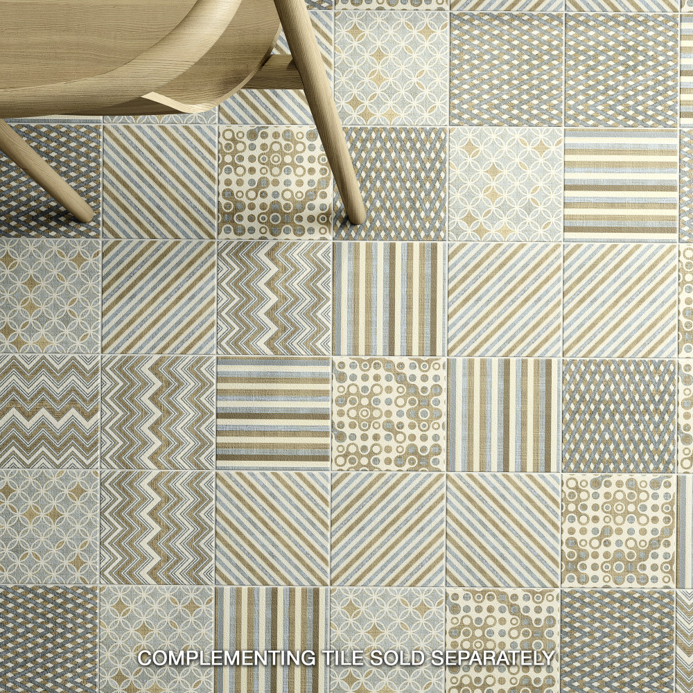 Boheme Grid 7-3/4 in. x 7-3/4 in. Ceramic Floor and Wall Tile