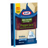 Kraft Big Slice Pepper Jack Natural Cheese Slices 8 oz Film Wrapped