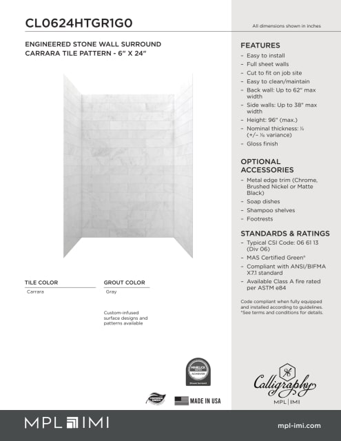 Technical Drawing — Mpl Imi Calligraphy Cl0624htgr1g0