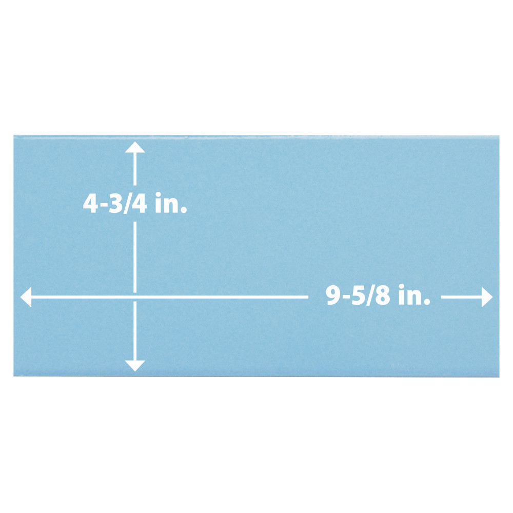 Piscina Glossy Blue with BioTech 4-3/4 in. x 9-5/8 in. Porcelain Floor and Wall Tile