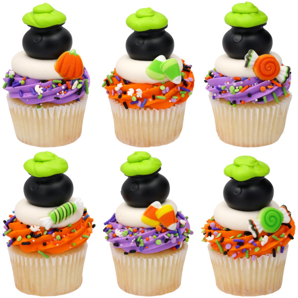Small Cauldron Cupcake Layon