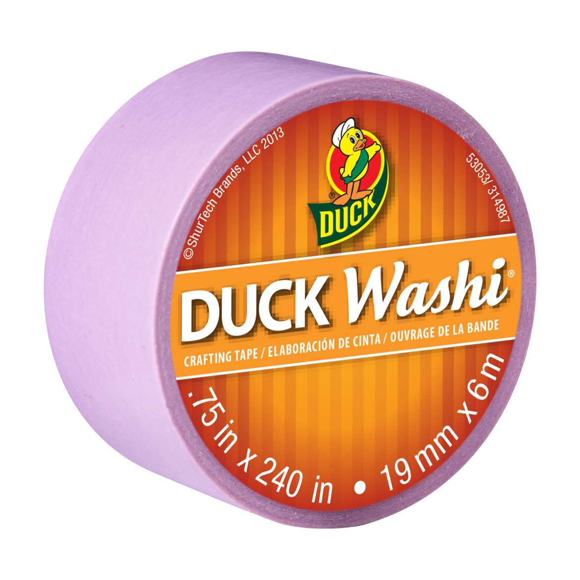 Duck Washi® Crafting Tape - Pastel Purple, .75 in. x 240 in. Image