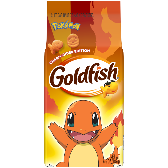 Pepperidge Farm Goldfish Pokémon Charmander Edition Cheddar Cheese Baked Snack Crackers — product image