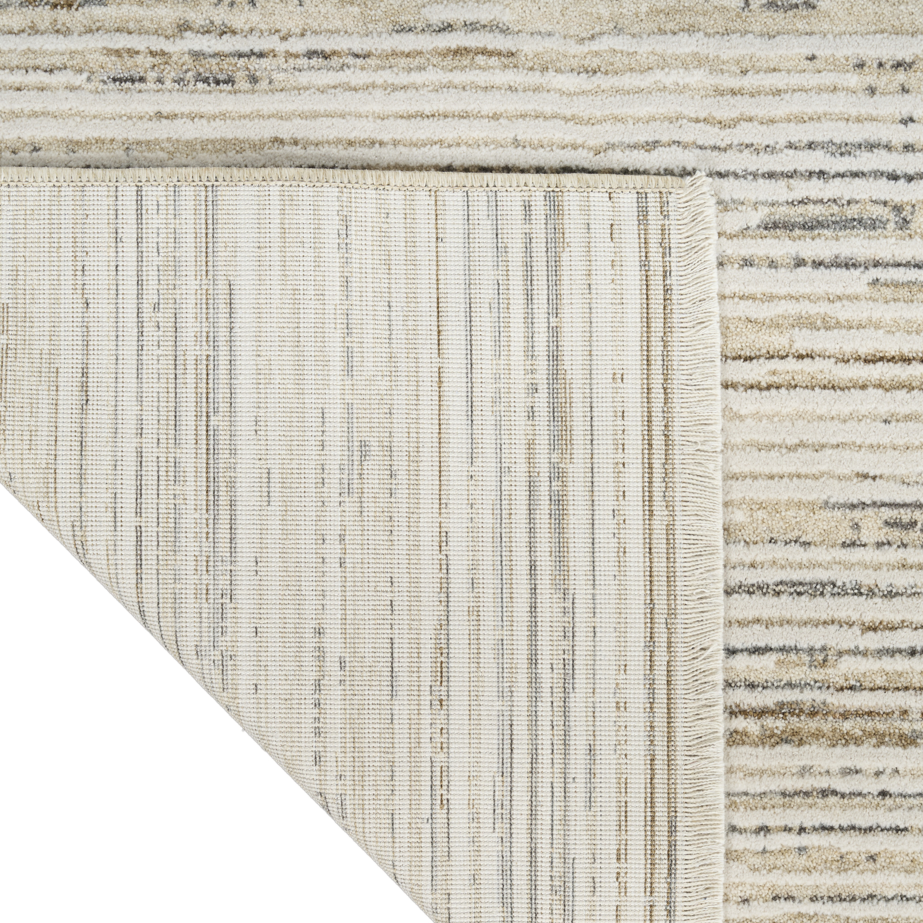 Calvin Klein CK078 Summit 3'11" x 5'11" Ivory Multicolor Modern Indoor Rug