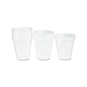 Dart, Foam Drink Cups, 6 oz, White