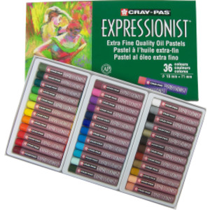 Cray-Pas Expressionist Oil Pastel Chalk, Assorted Colors, 36-Piece Set