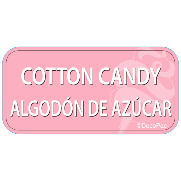 Cotton Candy Label PhotoCake® Edible Image® Merchandising Label