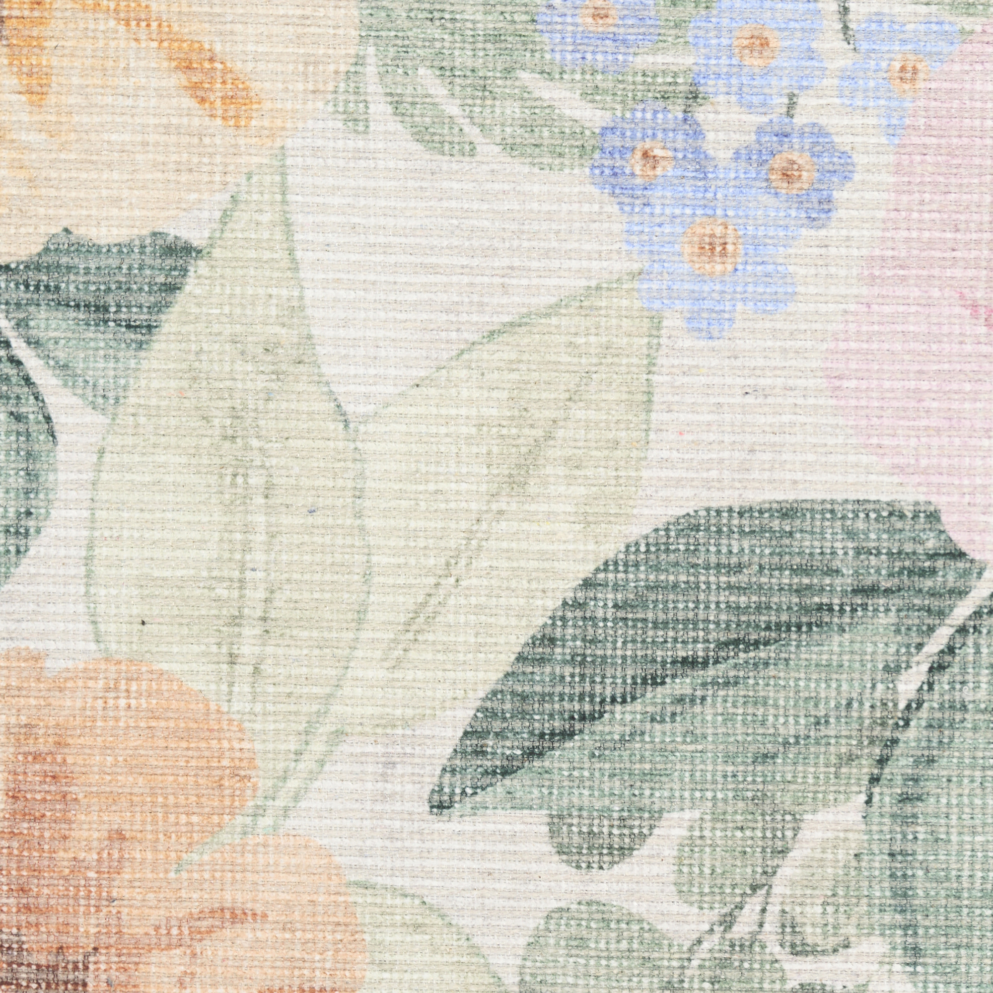 Nourison Botanical Washables 7'6" x 9'10" Ivory Multicolor Farmhouse Indoor Rug