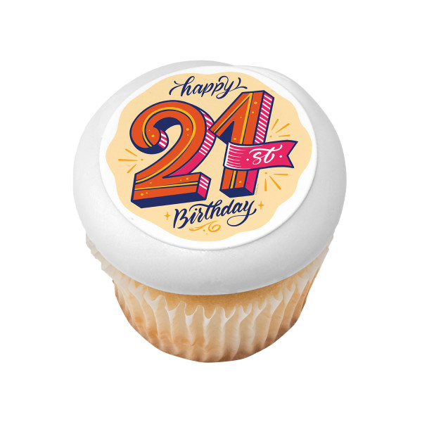 21st Birthday PhotoCake® Edible Image®