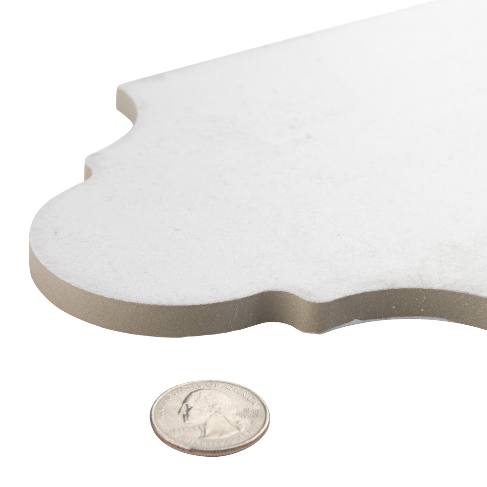 Alhama Provenzal White 6-1/4 in. x 12-3/4 in. Porcelain Floor and Wall Tile