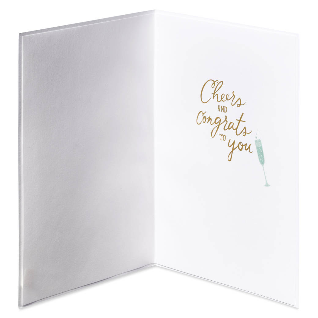 Champagne Celebration Congratulations Greeting Card