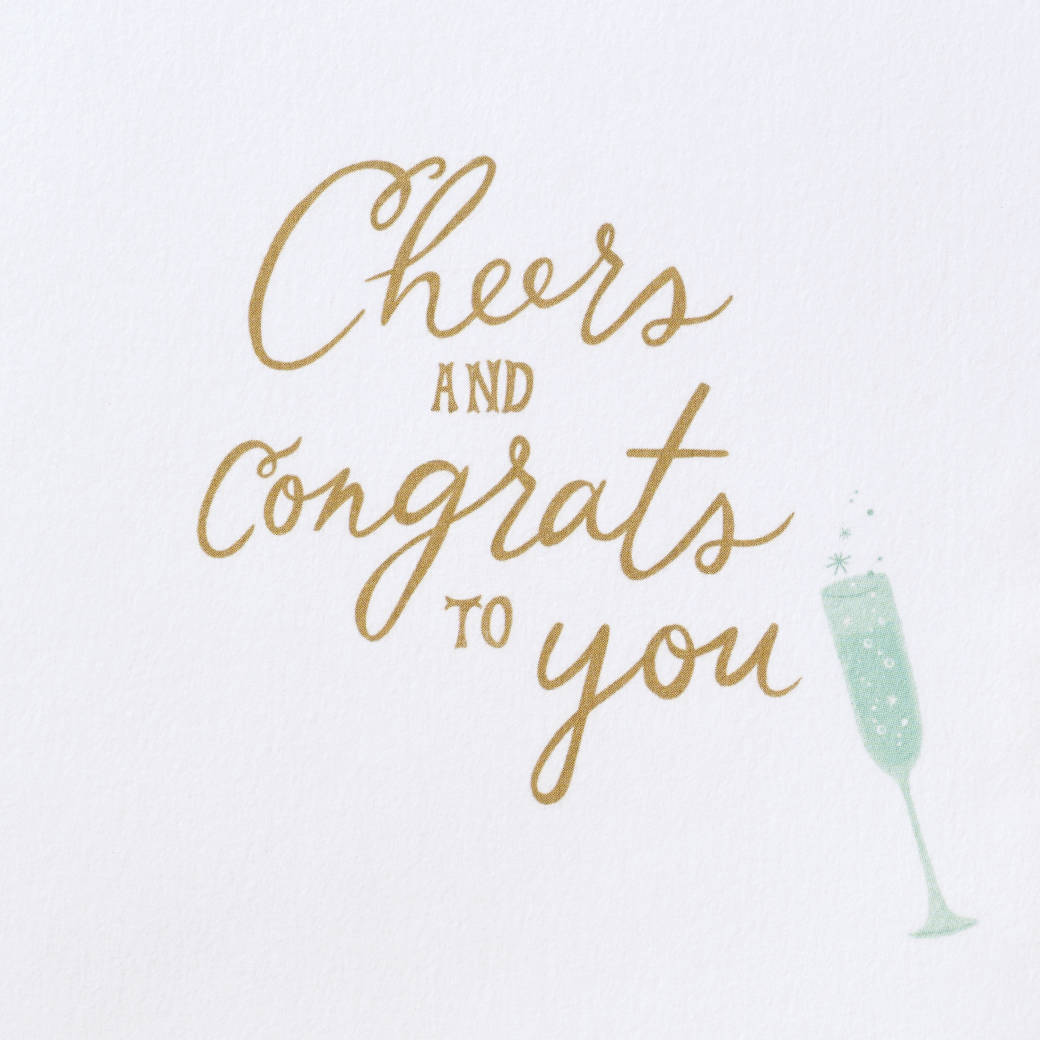 Champagne Celebration Congratulations Greeting Card